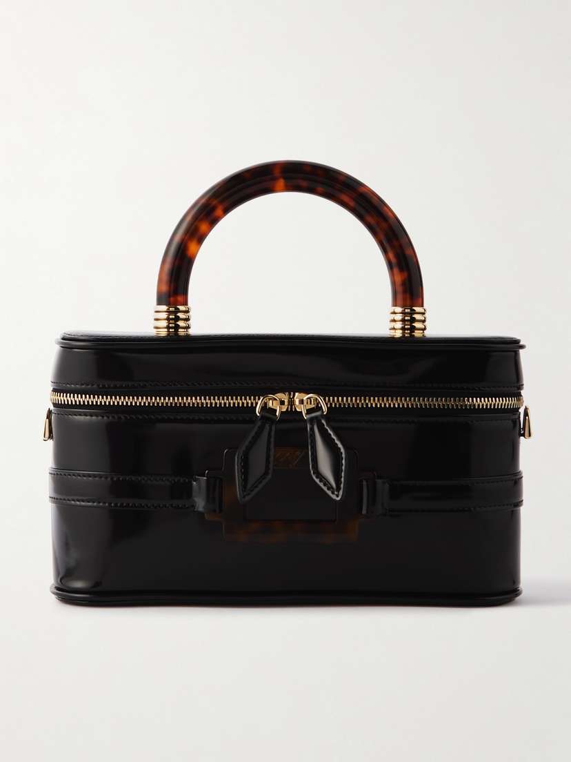 Roger Vivier Belle Vivier Vanity Mini Patent-leather Shoulder Bag