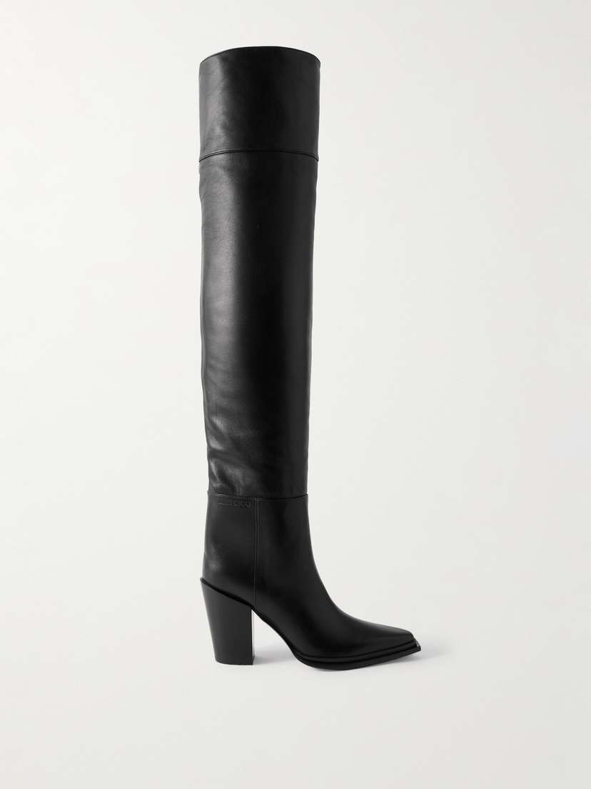 Jimmy Choo Cece 80 Leather Over-the-knee Boots