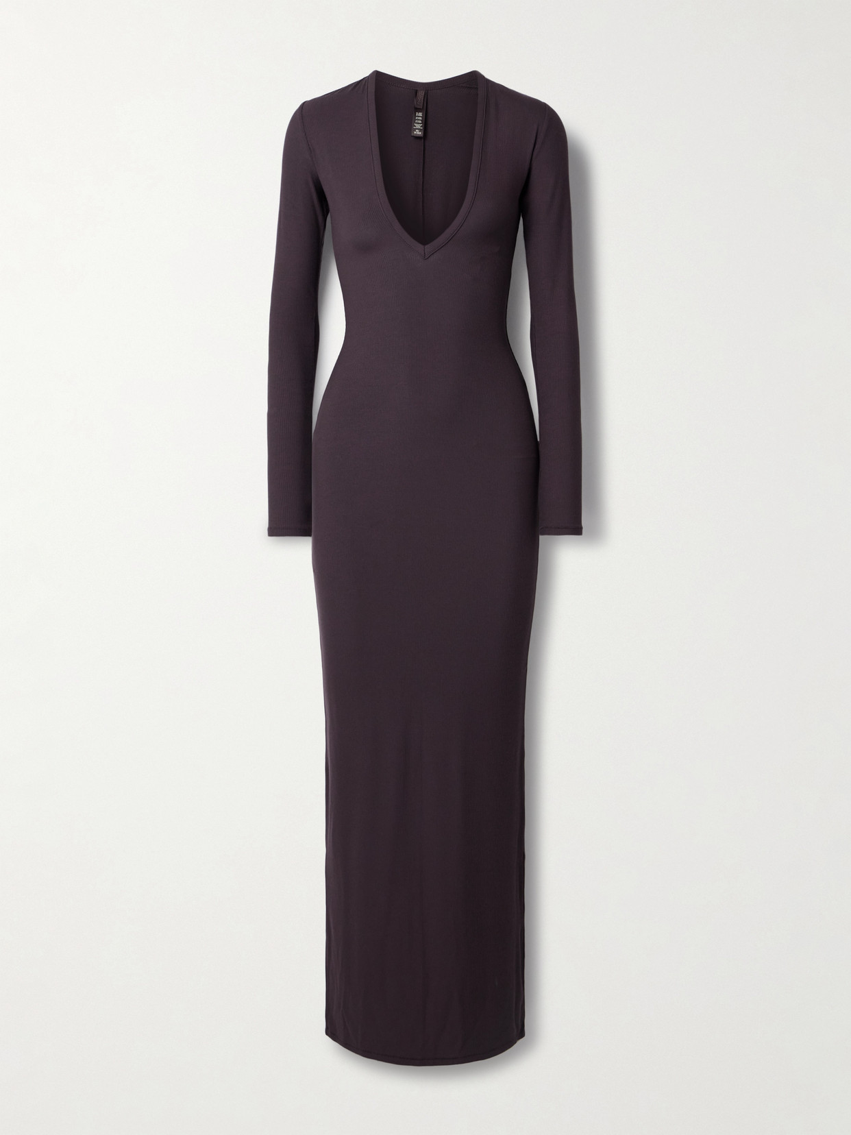SKIMS SOFT LOUNGE LONG DEEP PLUNGE DRESS