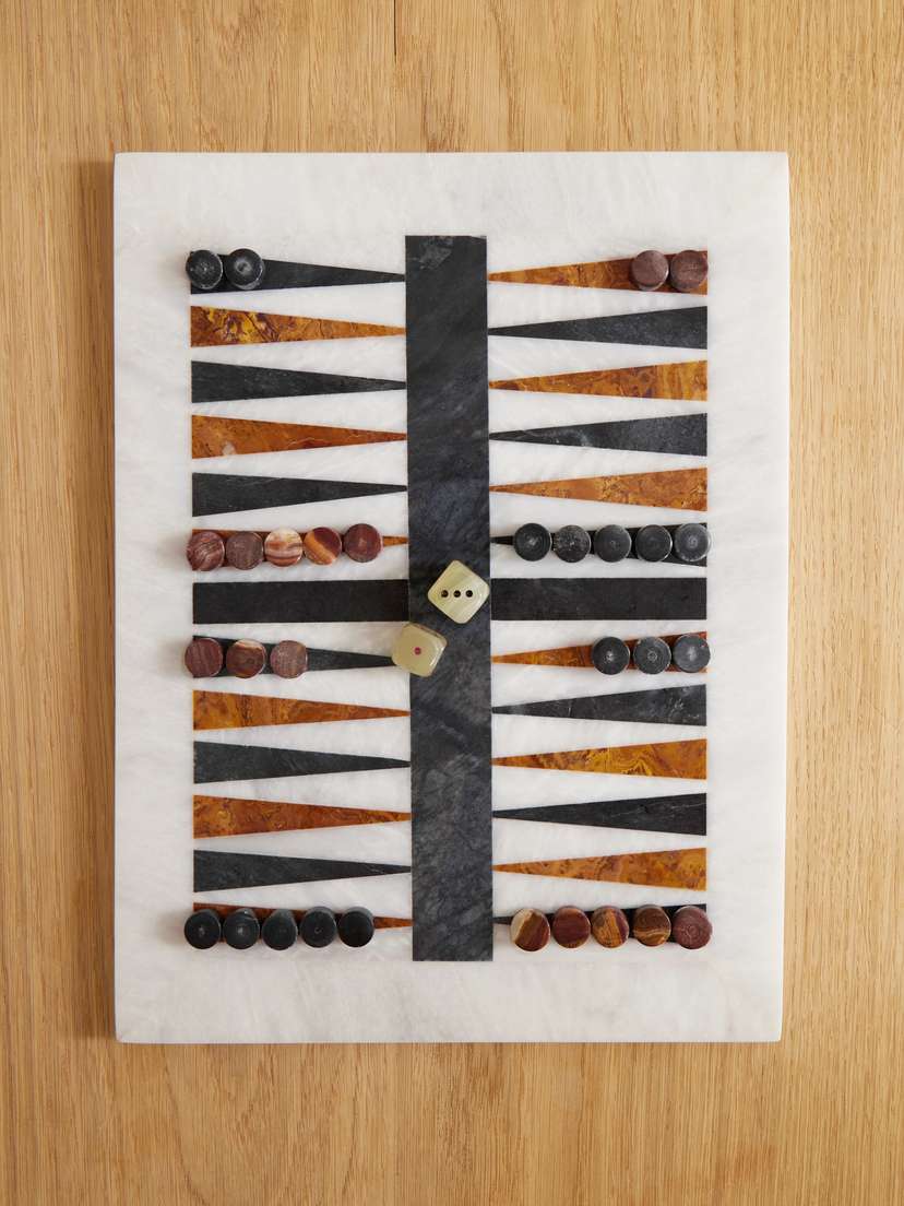 JIA JIA Marble Backgammon Set