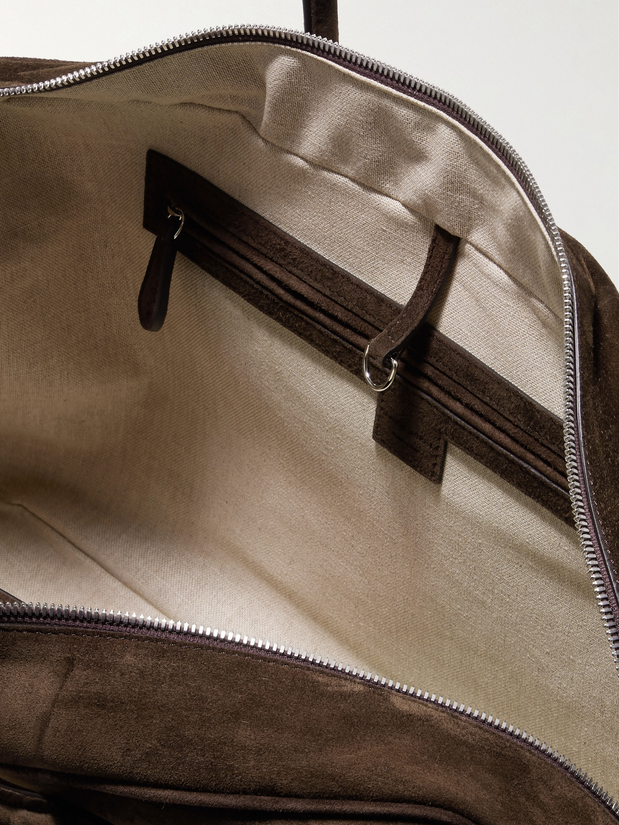 Magda Butrym Brigitte Large Leather-trimmed Suede Tote In Brown