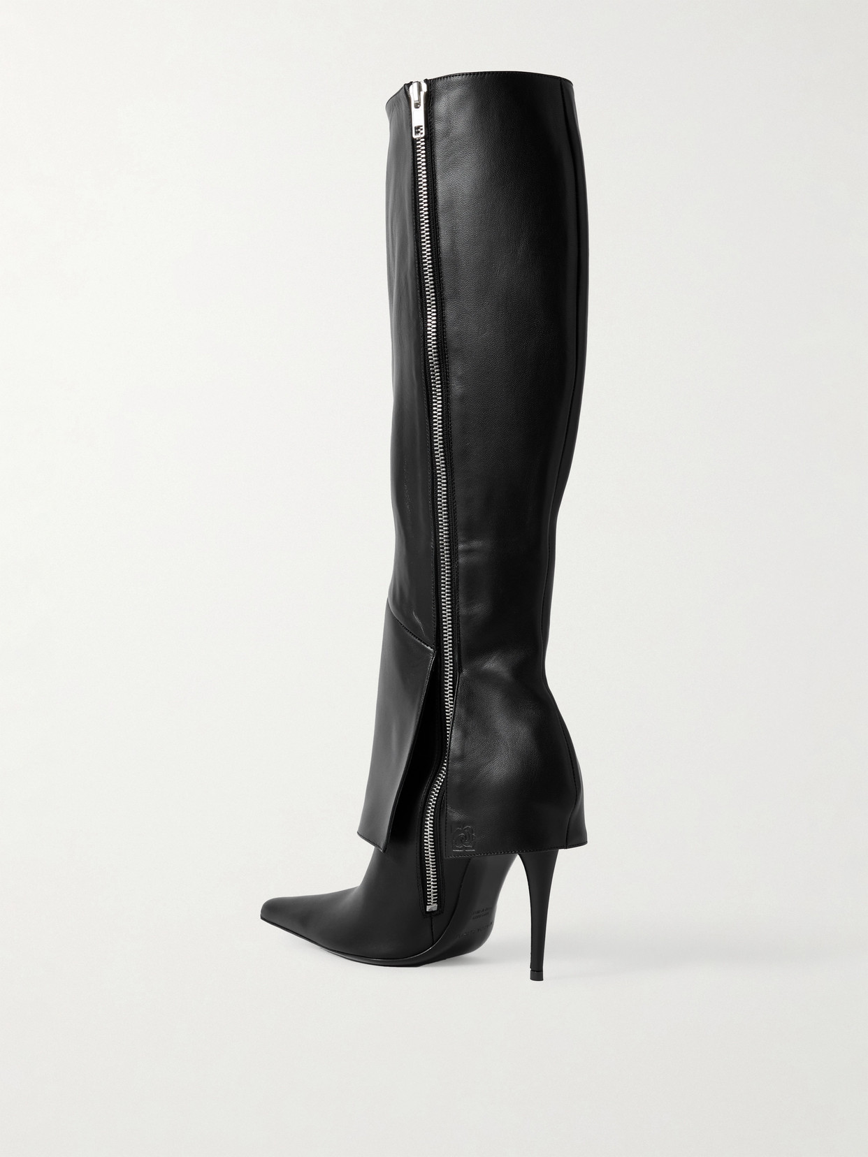 Pointed-Toe Knee Boots