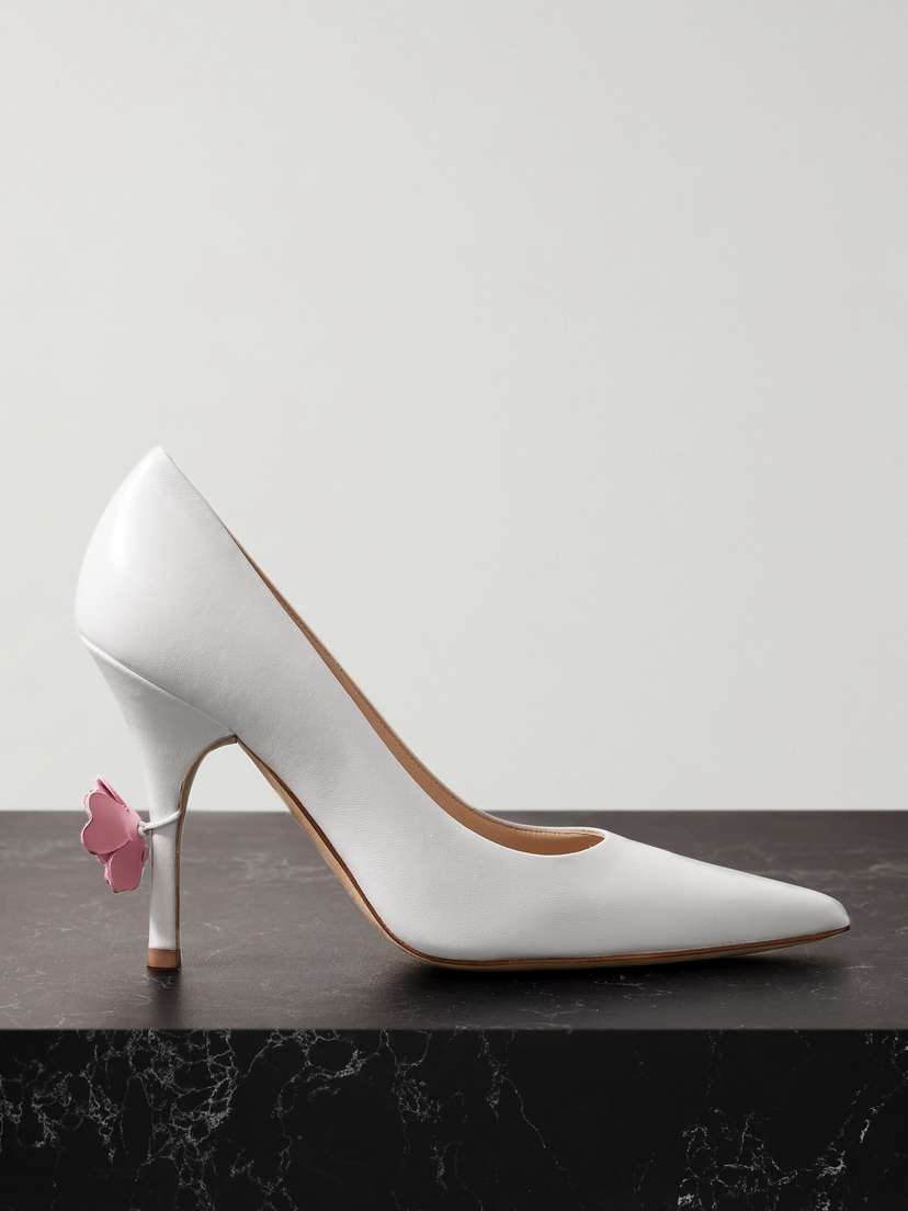 Magda Butrym Appliquéd Leather Pumps
