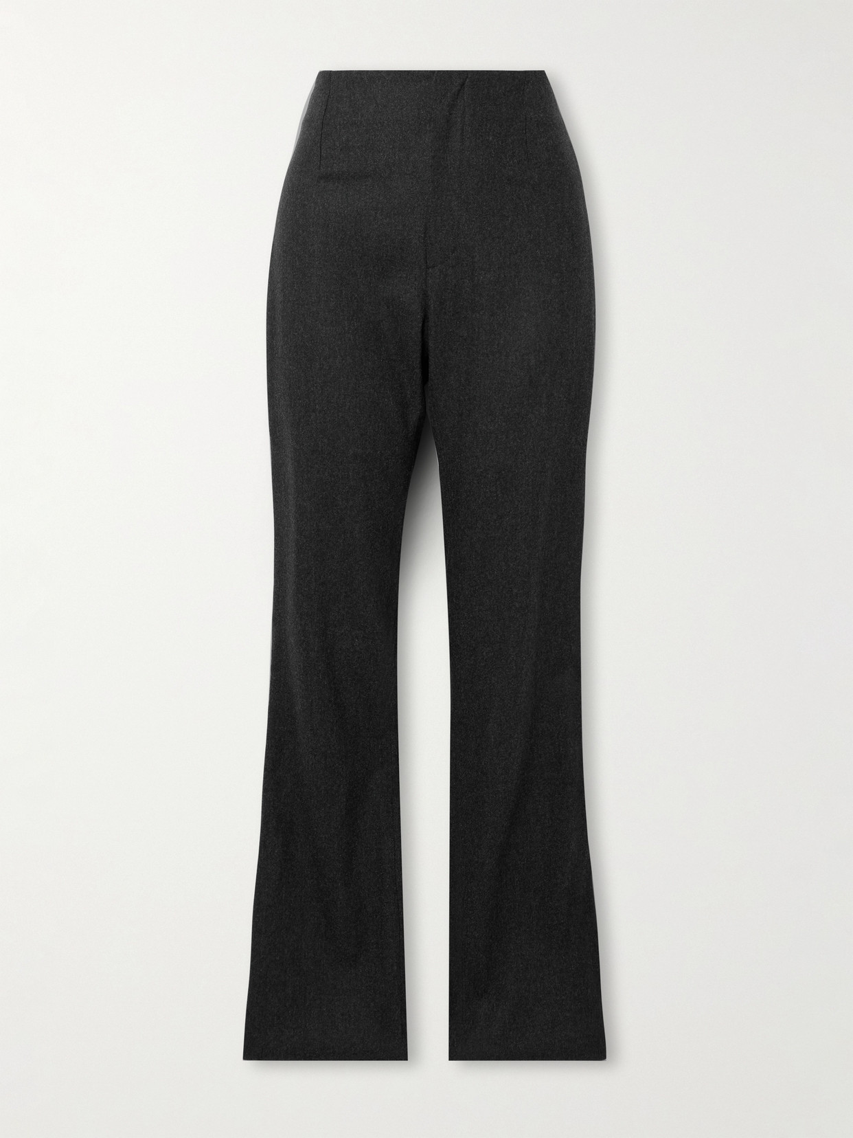 The Frankie Shop Morrison Wool-blend Straight-leg Pants In Gray