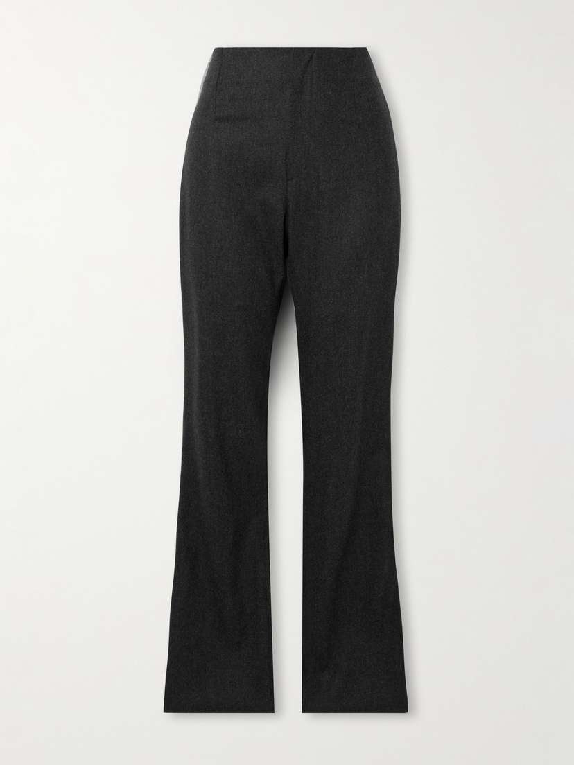 The Frankie Shop Morrison Wool-blend Straight-leg Pants