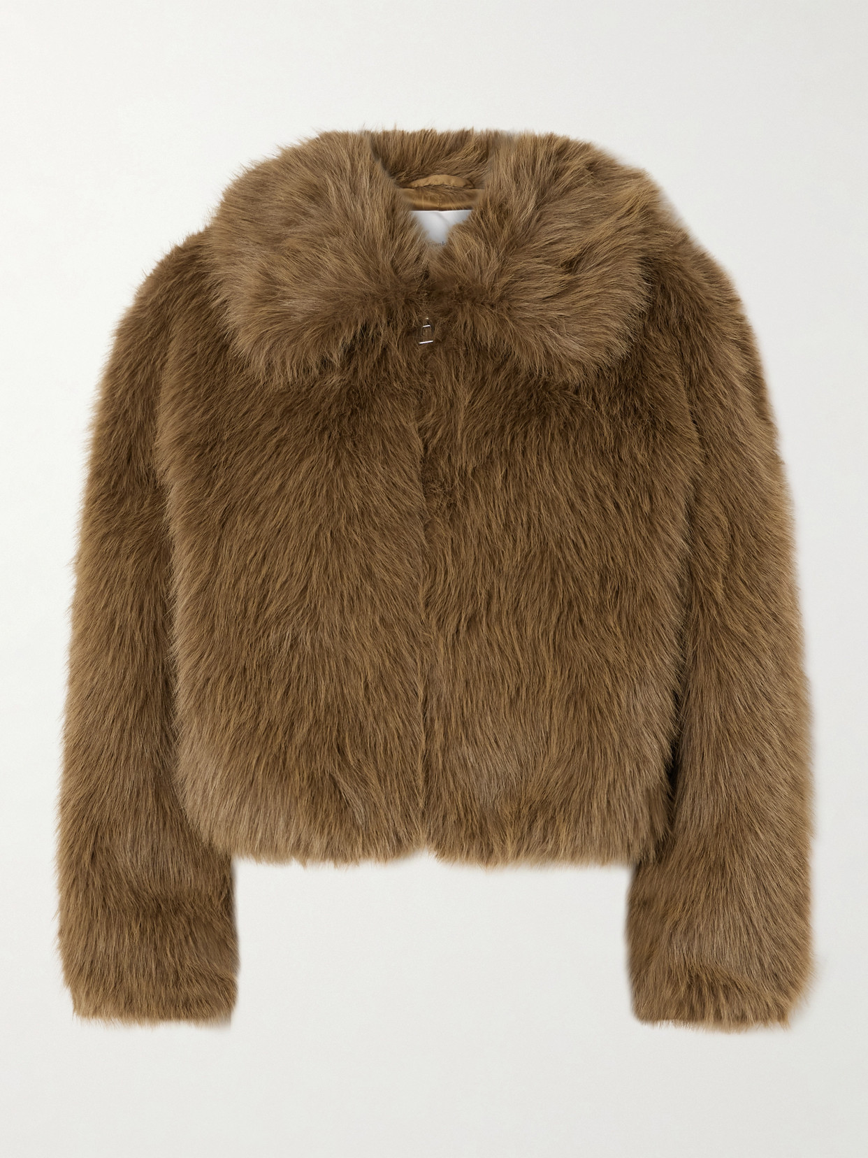 The Frankie Shop - Hope Faux Fur Jacket - Brown
