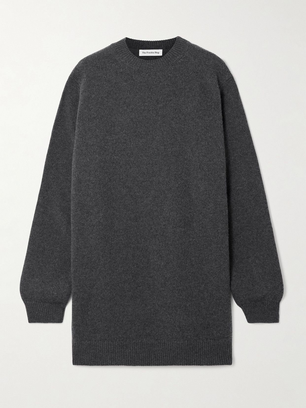The Frankie Shop - Maxime Knit Mini Sweater Dress - Gray