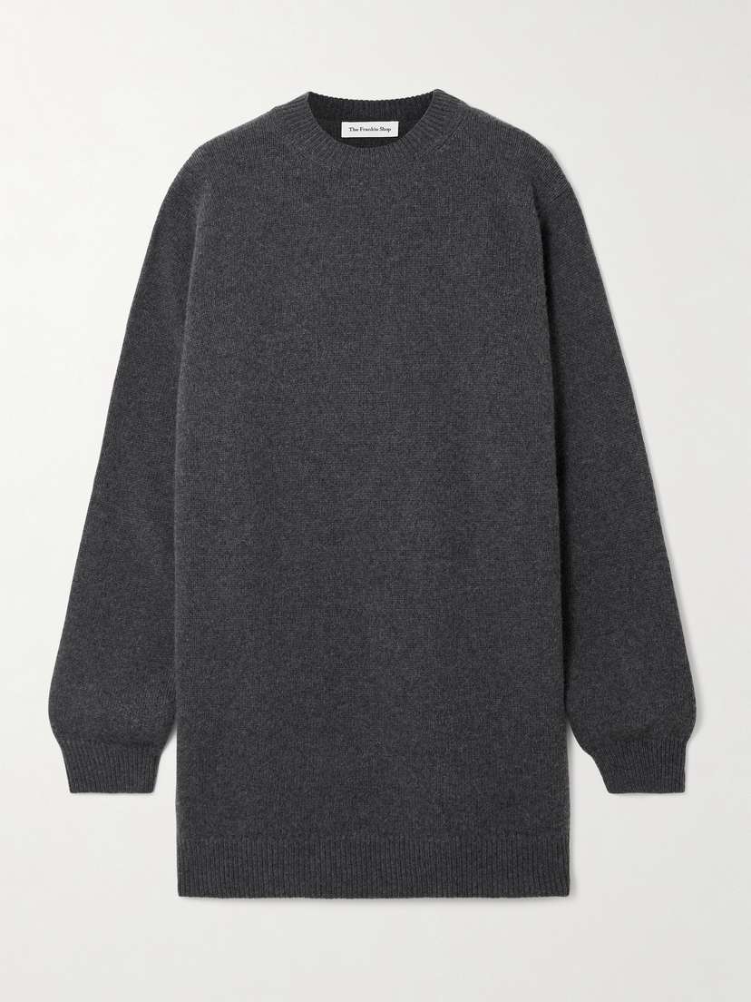The Frankie Shop Maxime Knit Mini Sweater Dress
