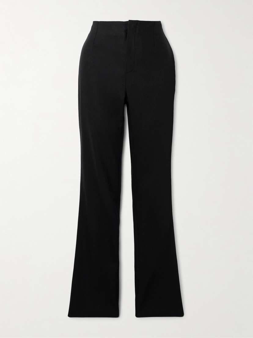 The Frankie Shop Morrison Pleated Wool-blend Straight-leg Pants