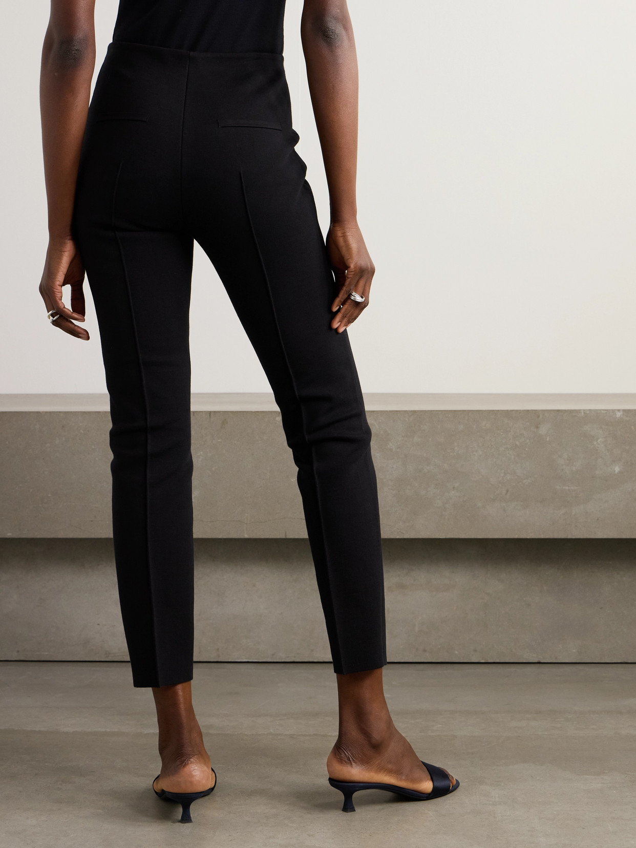 High Sport Knit Jules Trousers In Black