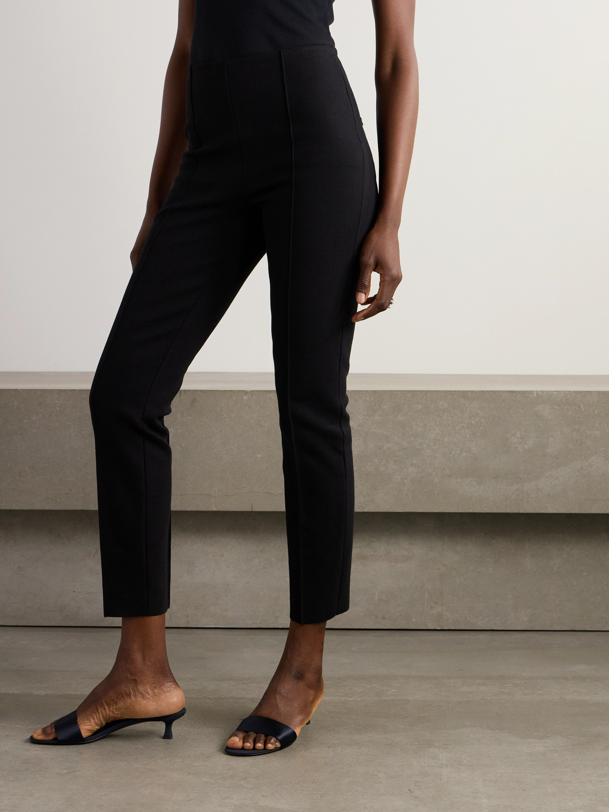 High Sport Knit Jules Trousers In Black