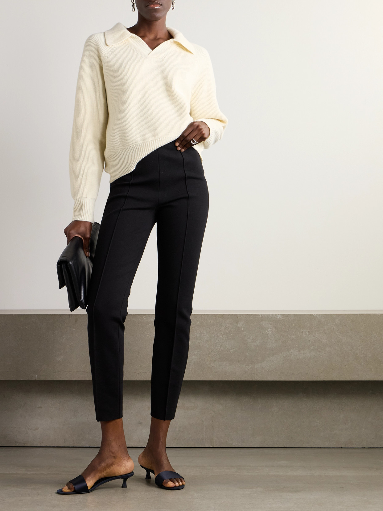 High Sport Knit Jules Trousers In Black