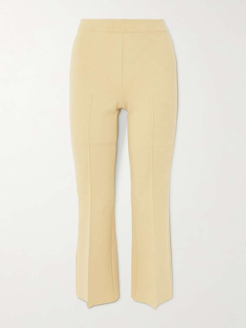 HIGH SPORT Cropped Cotton-blend Slim-leg Pants
