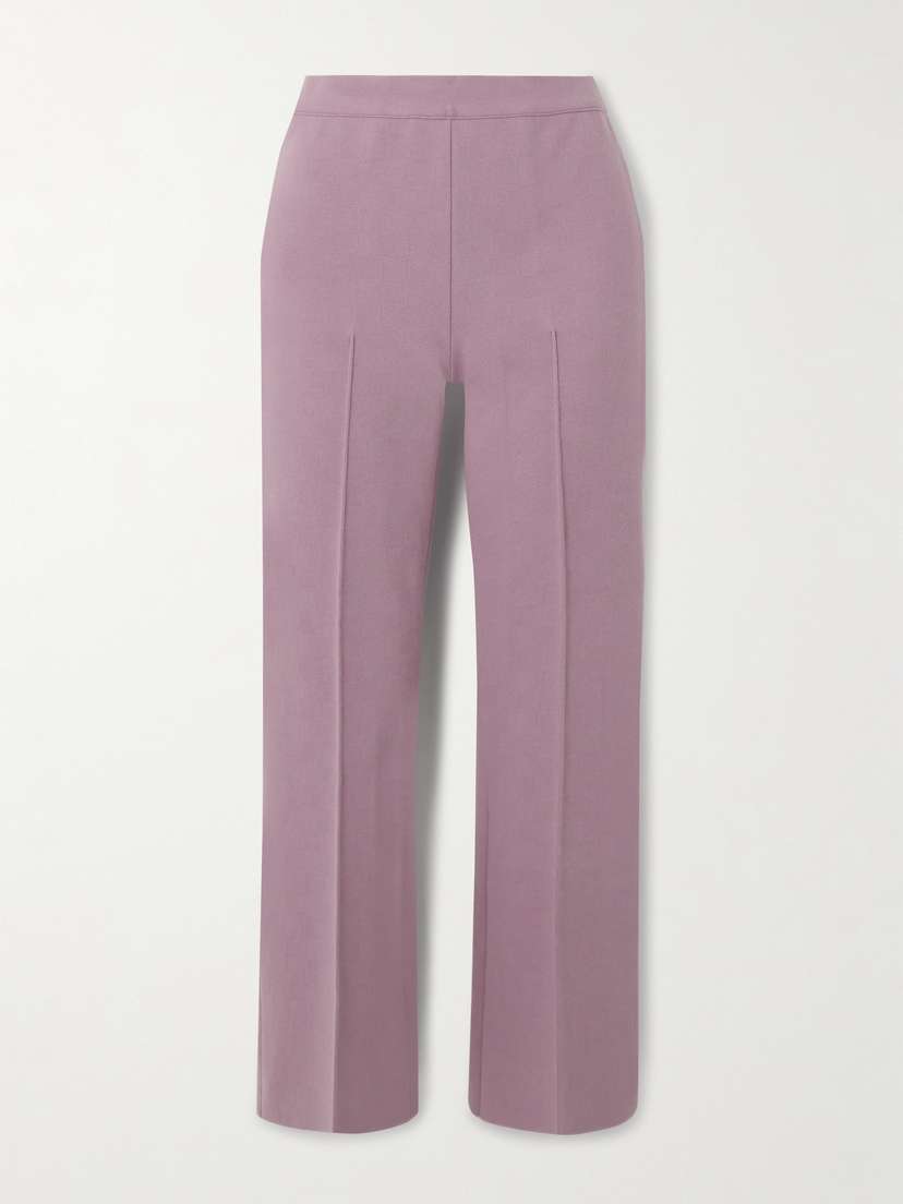 HIGH SPORT Cropped Cotton-blend Slim-leg Pants