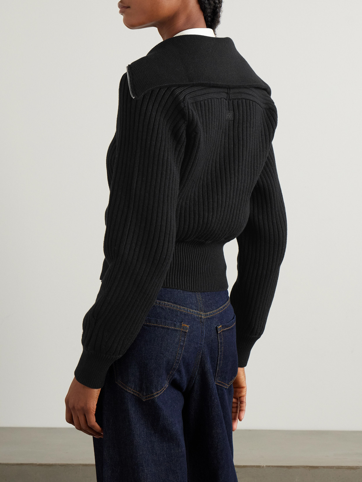 Chester Ribbed Cotton-Blend Half-Zip Sweater
