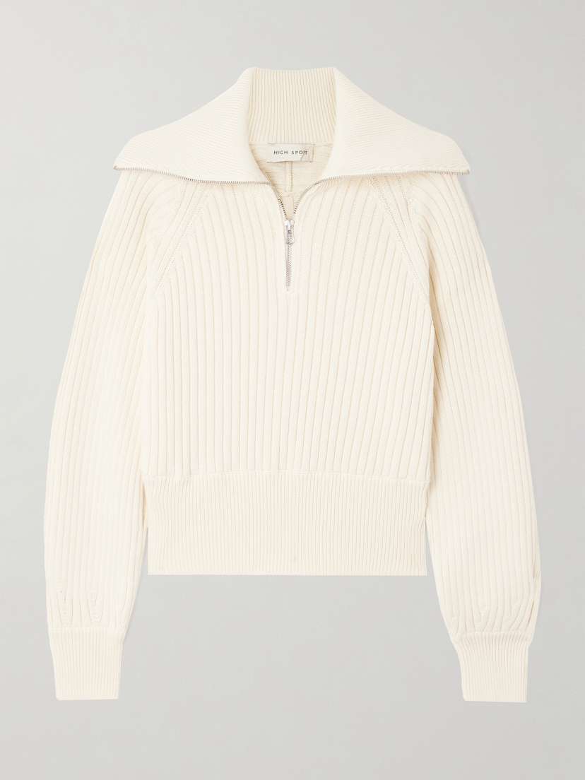 HIGH SPORT Chester Ribbed Cotton-blend Sweater