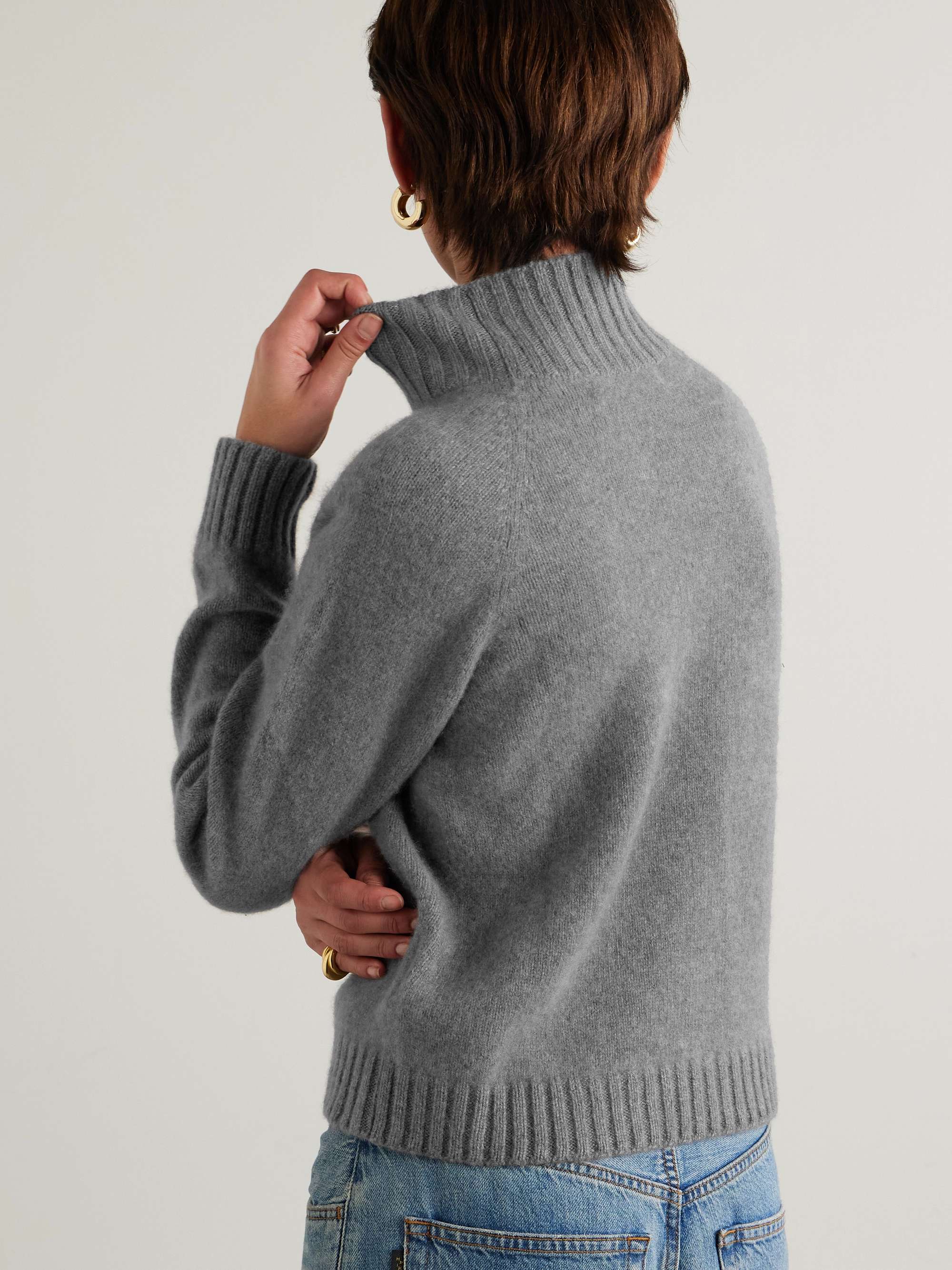 THE ELDER STATESMAN Cashmere turtleneck sweater