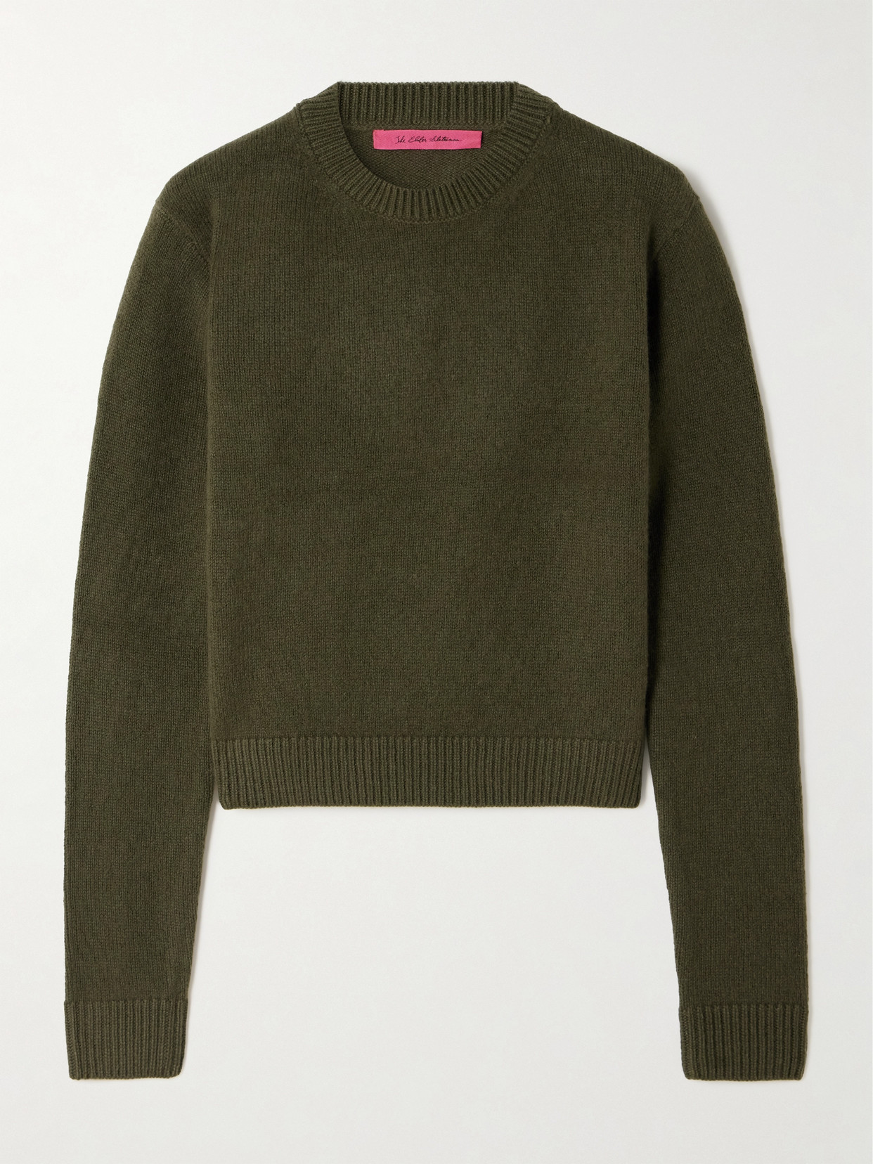 The Elder Statesman Cashmere Sweater In Green
