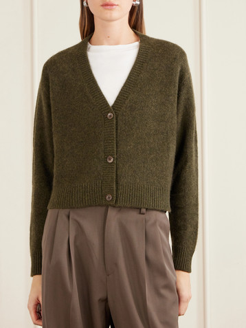 The Elder Statesman Cashmere cropped cardigan