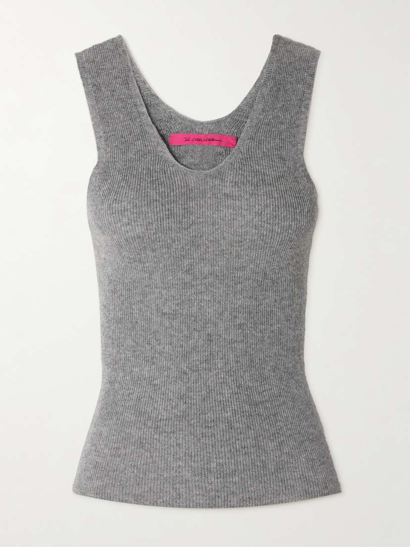The Elder Statesman Delicash Cashmere And Silk-blend Tank