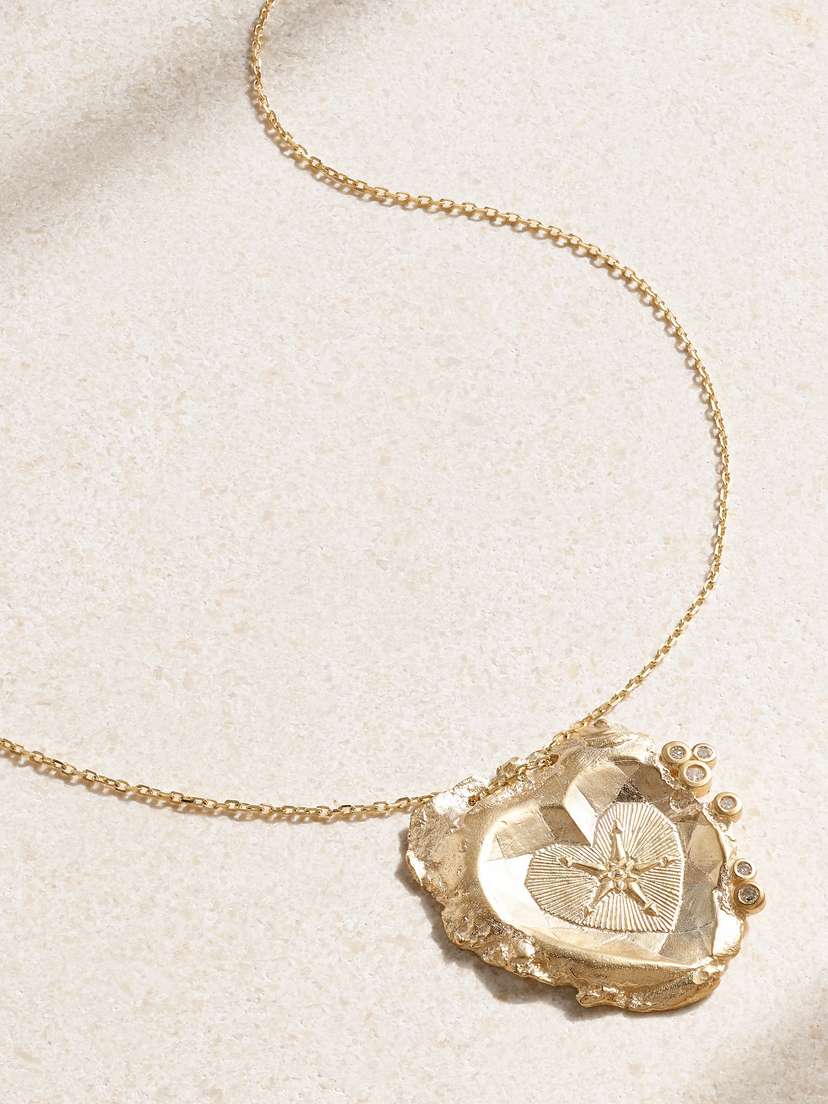 Pascale Monvoisin Chiara 9-karat Gold Diamond Necklace