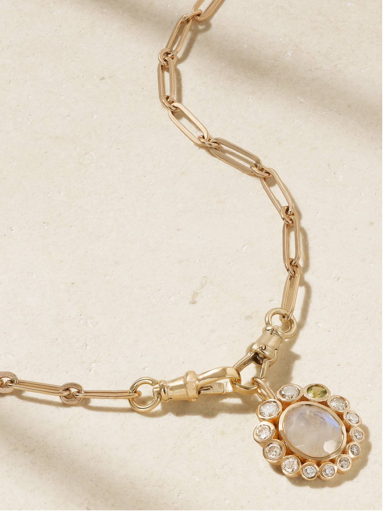 Pascale Monvoisin Jasmine 9-karat Gold Multi-stone Necklace