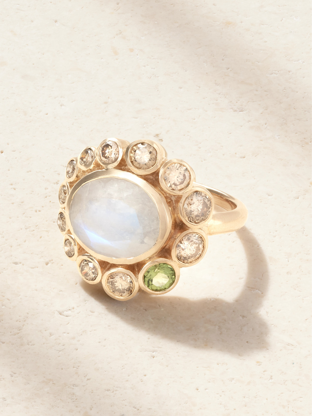Pascale Monvoisin - Jasmine 9-karat Gold Multi-stone Ring - White