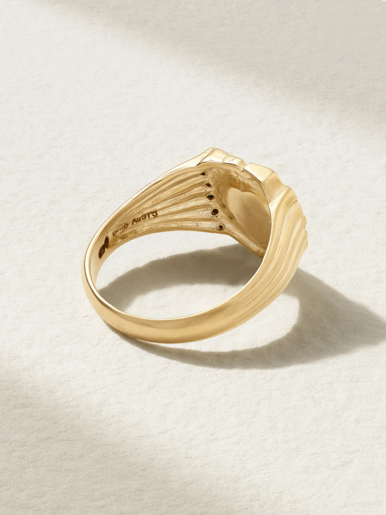 Pascale Monvoisin Chiara 9-karat Gold Diamond Signet Ring In Gold