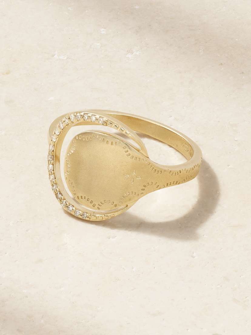 Pascale Monvoisin Rio 9-karat Gold Diamond Ring