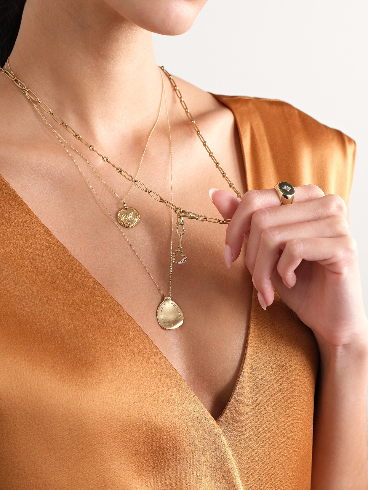 Pascale Monvoisin Rio N°1 9-karat Gold Diamond Necklace In Gold