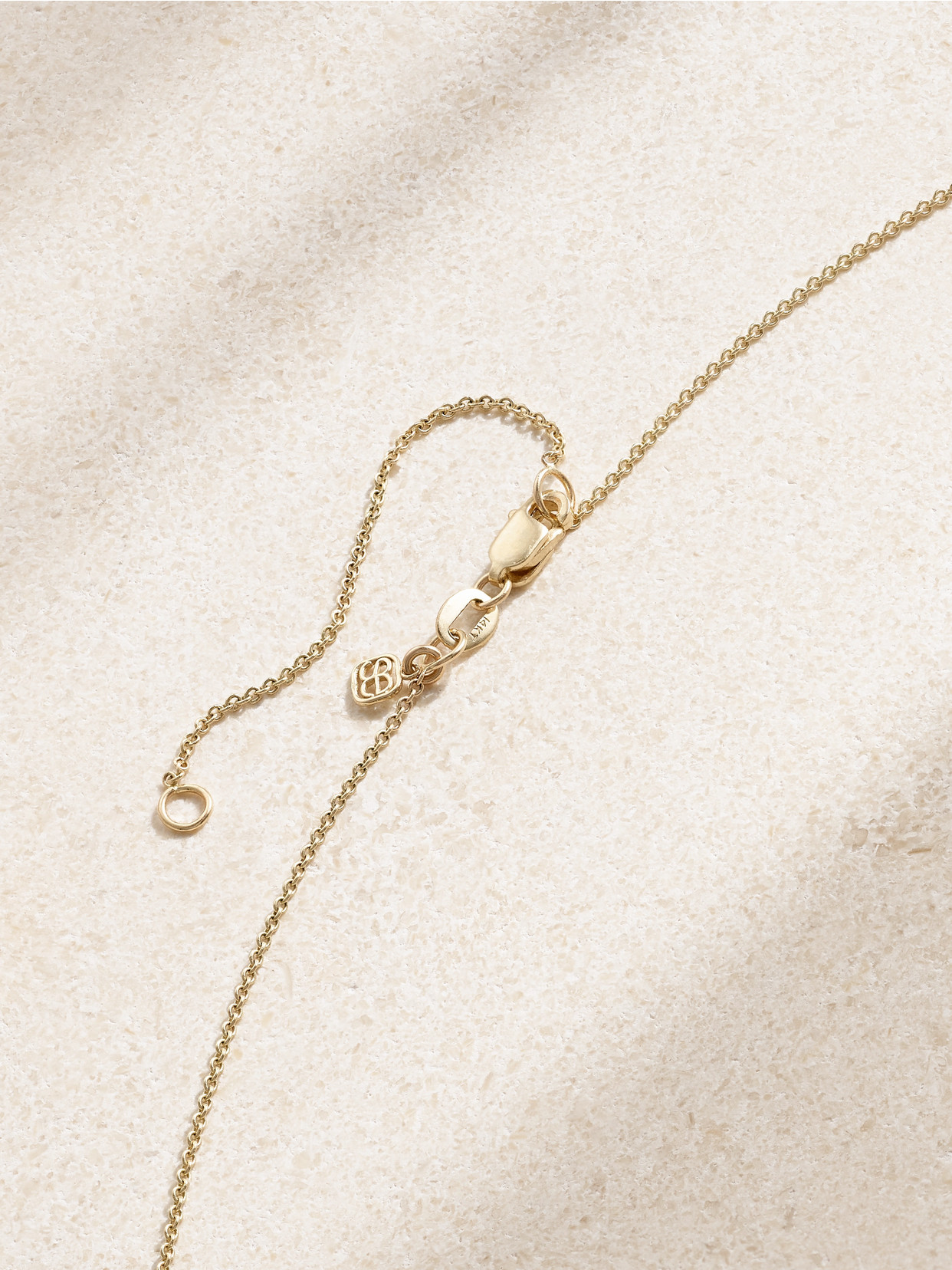 Sydney Evan Sundial 14-karat Gold, Enamel And Diamond Necklace In Blue