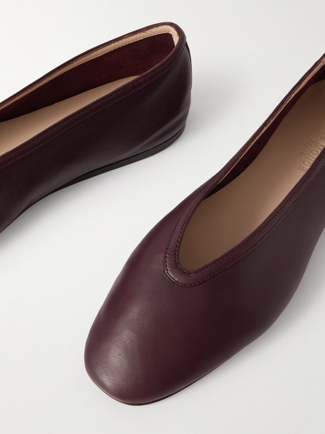 LE MONDE BERYL LUNA LEATHER BALLET FLATS 
