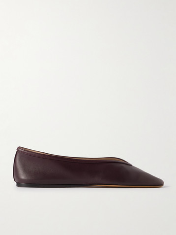 LE MONDE BERYL Luna leather ballet flats