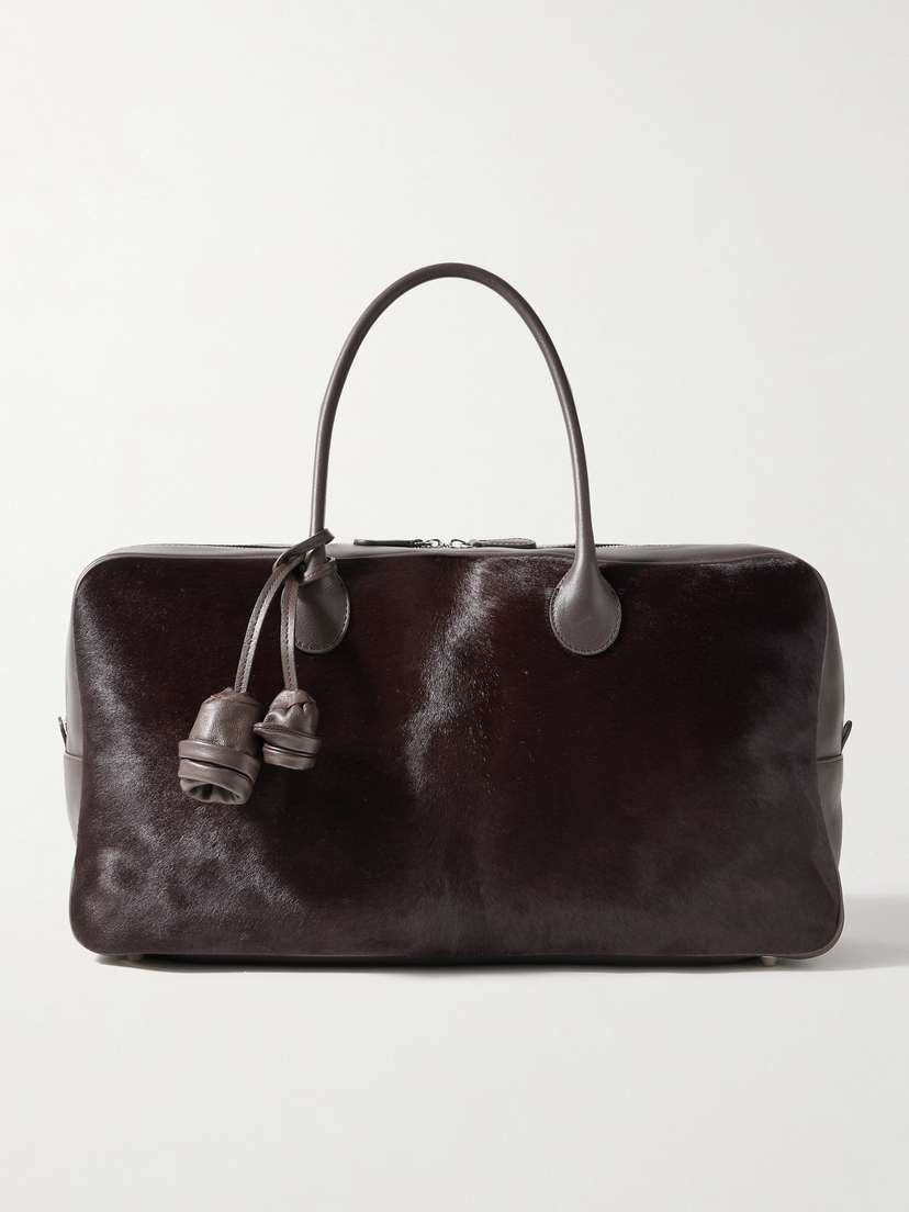 Magda Butrym Brigitte Large Leather-trimmed Calf Hair Weekend Bag