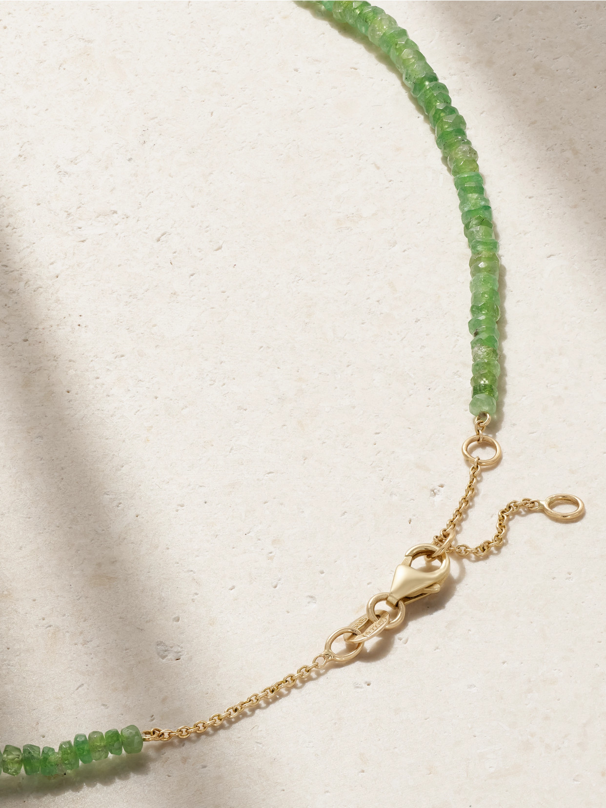 Diane Kordas Snake 14-karat Gold, Tsavorite And Diamond Necklace In Gold