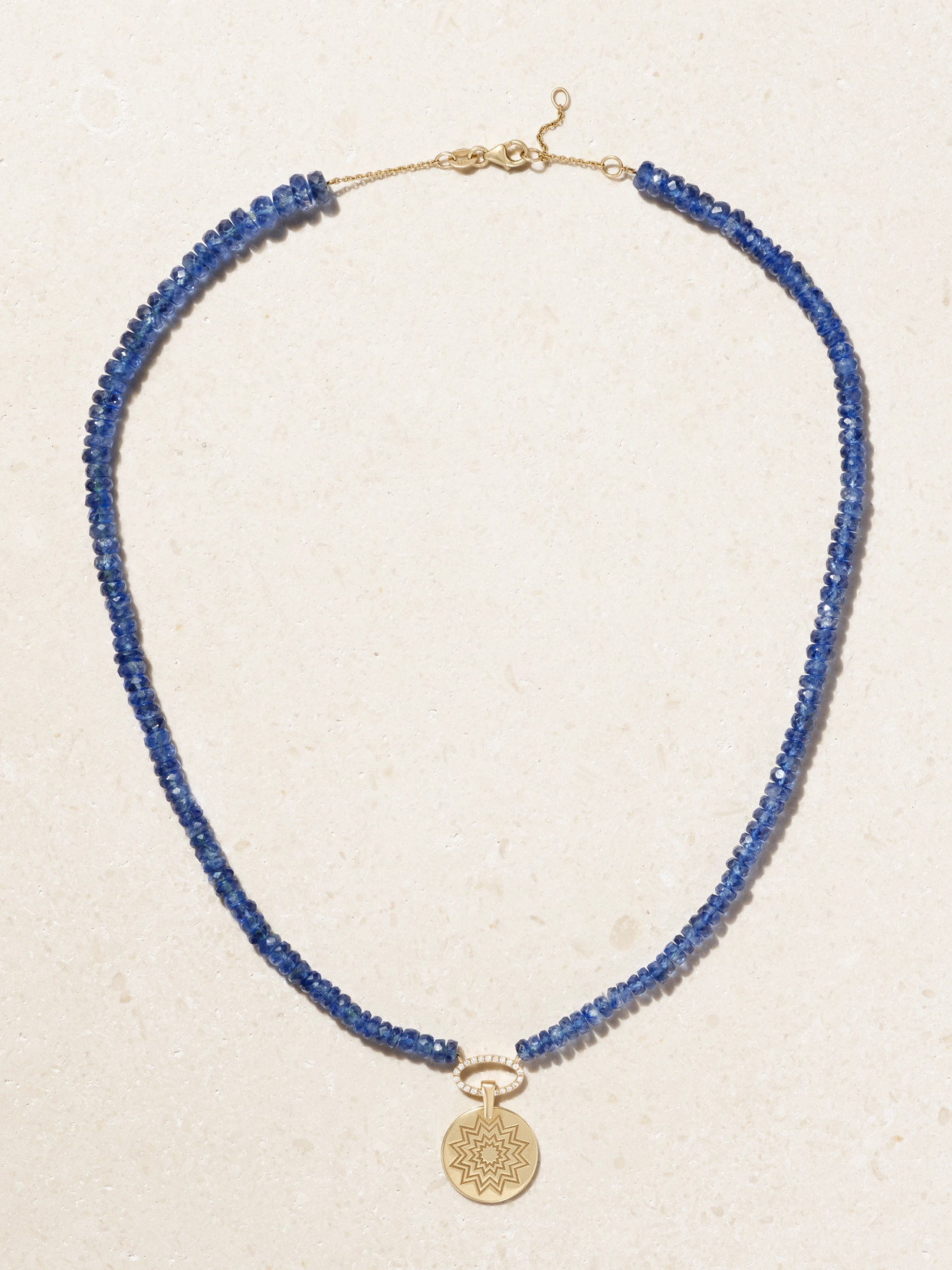 Diane Kordas 14-karat Gold, Kyanite And Diamond Necklace In Gold
