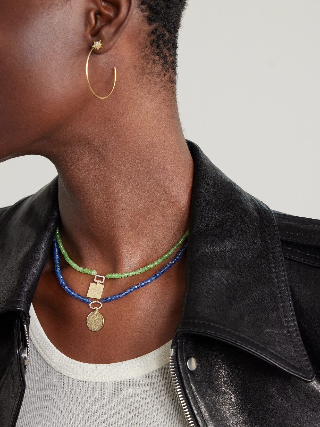 Diane Kordas 14-karat Gold, Kyanite And Diamond Necklace In Gold