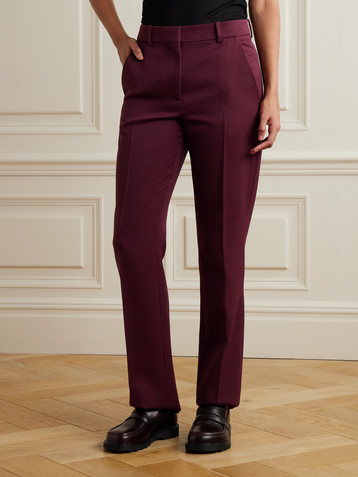 Veronica De Piante Mick wool-twill straight-leg pants