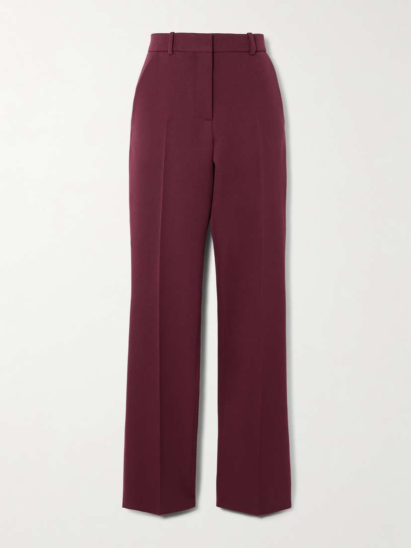 Veronica de Piante Mick Wool-twill Straight-leg Pants