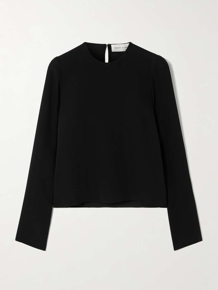 Veronica de Piante Alana Silk-georgette Blouse