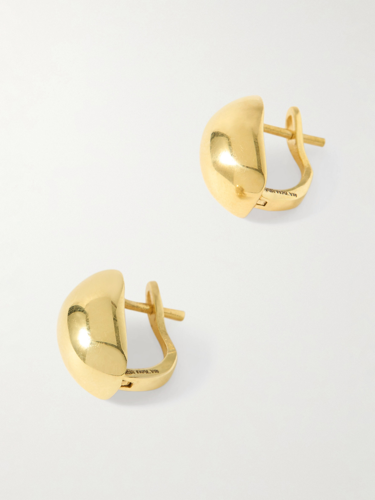 Loren Stewart - Puff 14-karat Gold Hoop Earrings - One size