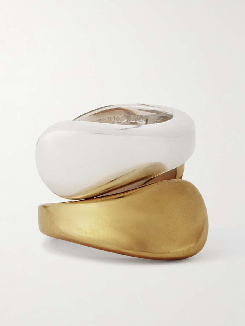 Loren Stewart Yin Yang Gold Vermeil And Sterling Silver Ring