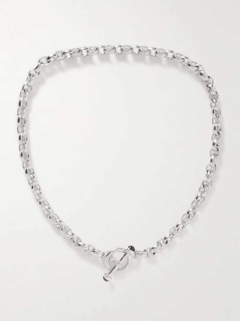 Loren Stewart Sterling Silver Rhodolite Garnet Necklace