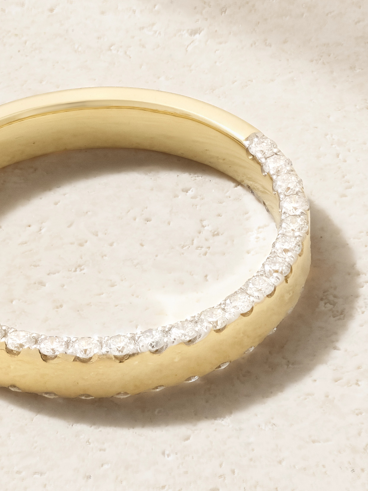 Yvonne Léon Grignotée 9-karat Gold Diamond Ring In Gold