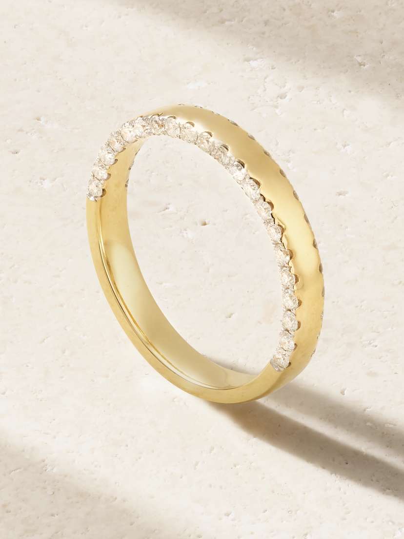 Yvonne Léon Grignotée 9-karat Gold Diamond Ring