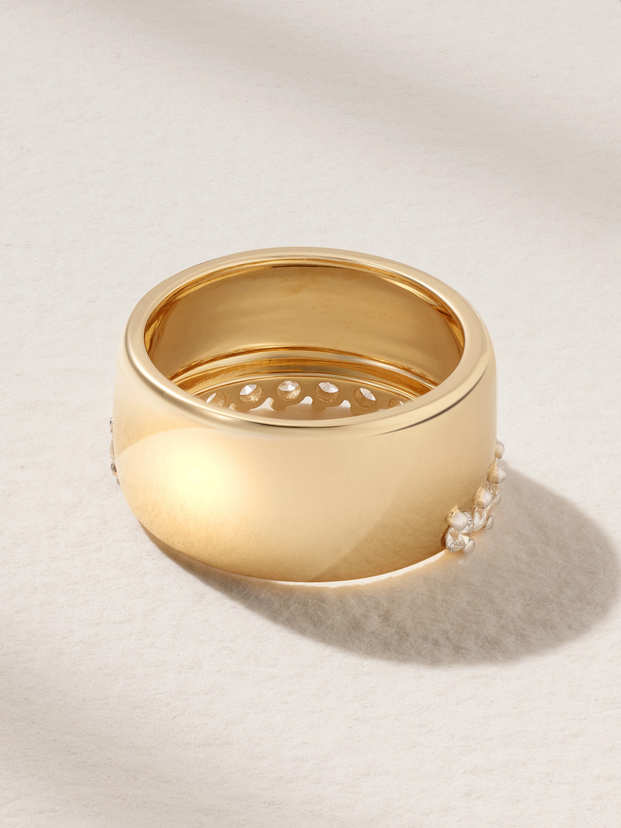 Yvonne Léon Grignotée 18-karat Gold Diamond Ring In Gold