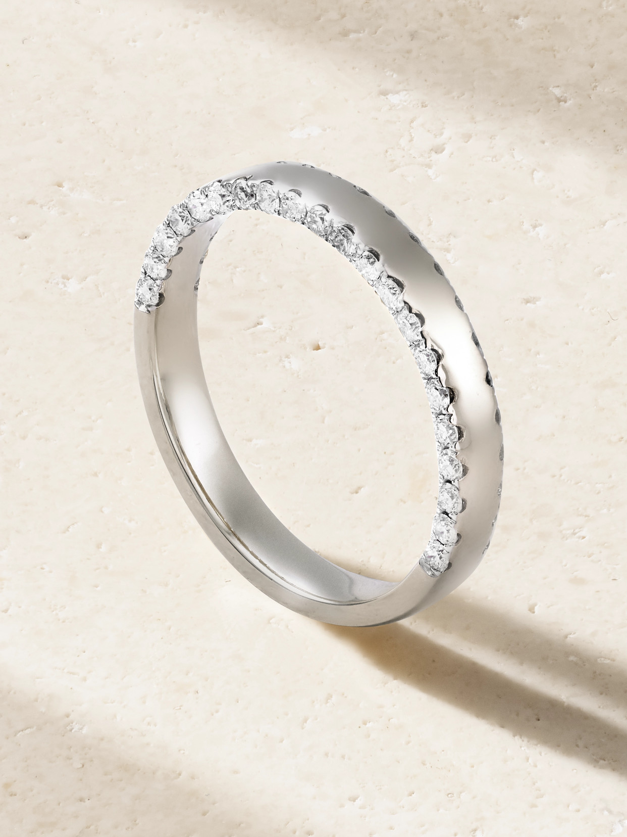 Yvonne Léon - Grignotée 9-karat White Gold Diamond Ring - 6