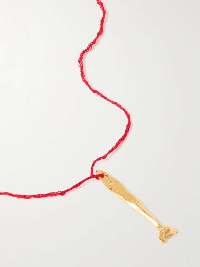 Alighieri The Catch Of The Day Gold-plated And Cord Necklace