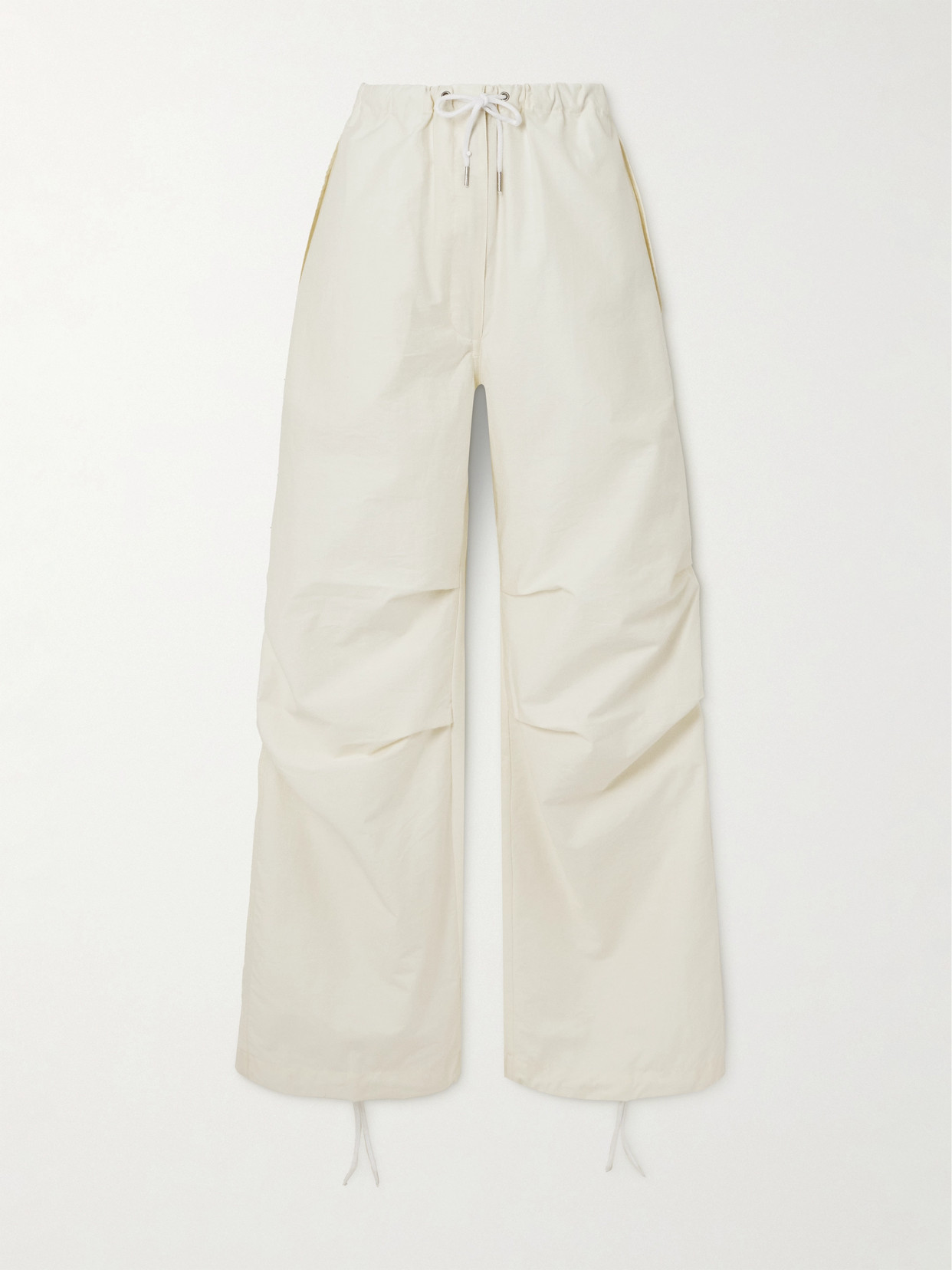 Acne Studios Cotton-blend Wide-leg Pants In White