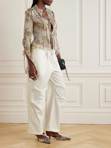 Acne Studios Cotton-blend wide-leg pants